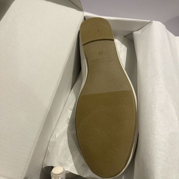 FEVERSOLE Women Size 8.5 Shoes Soft Cushion Beige Elastic Adjustable Ballet - Picture 10 of 11